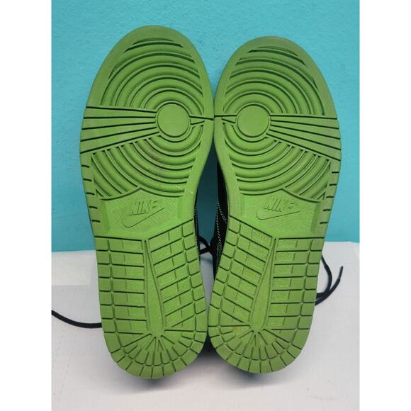 Nike Air Jordan 2008 1 Flight Low Slime Green/Black Size 9 350610-031 - Picture 6 of 11